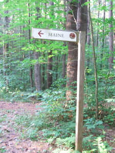 Appalachian Trail Sign pointing to Maine Appalachian Trail Sign pointing to Maine