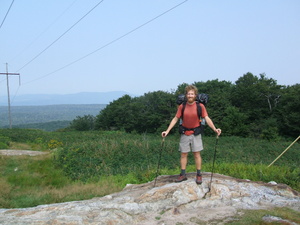 Appalachian Trail Hiker Two Lions, Powerline (42.795109, -73.138718) Appalachian Trail Hiker Two Lions, Powerline (42.795109, -73.138718)