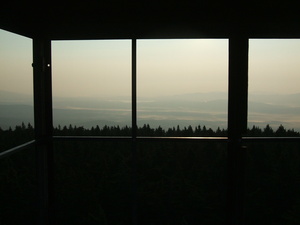 Appalachian Trail From fire tower (Little Pond Lookout) Appalachian Trail From fire tower (Little Pond Lookout)