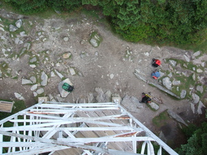 Appalachian Trail Down Stratton Mountain fire tower Appalachian Trail Down Stratton Mountain fire tower