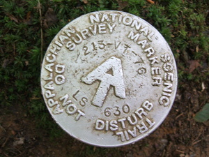 Appalachian Trail Survey Marker Appalachian Trail Survey Marker
