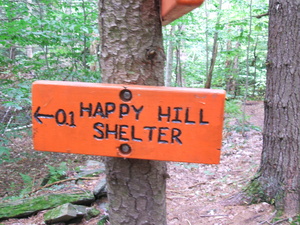 Appalachian Trail Happy Hill Shelter 0.1 miles Appalachian Trail Happy Hill Shelter 0.1 miles