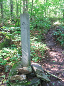 Appalachian Trail Monument - 2142 miles total Appalachian Trail Monument - 2142 miles total
