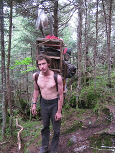 Appalachian Trail Trail Maintenance Worker with HEAVY pack Appalachian Trail Trail Maintenance Worker with HEAVY pack