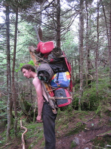 Appalachian Trail Trail Maintenance Worker with HEAVY pack Appalachian Trail Trail Maintenance Worker with HEAVY pack