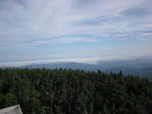 Appalachian Trail View from Tower on Old Speck Mountai Appalachian Trail View from Tower on Old Speck Mountai