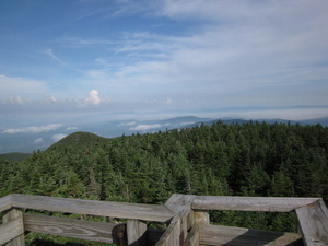 Appalachian Trail View from Tower on Old Speck Mountai Appalachian Trail View from Tower on Old Speck Mountai