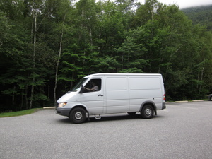 Appalachian Trail Grafton Notch with Sprinter Van Appalachian Trail Grafton Notch with Sprinter Van