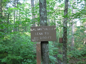 Appalachian Trail Sign to Wilson Vally Lean-to Appalachian Trail Sign to Wilson Vally Lean-to
