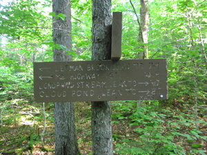 Appalachian Trail Sign near Wilson Vally Lean-to Appalachian Trail Sign near Wilson Vally Lean-to