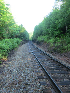 Appalachian Trail Canadian Pacific Railroad tracks Appalachian Trail Canadian Pacific Railroad tracks