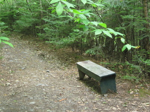 Appalachian Trail Bench at North Pond Road Appalachian Trail Bench at North Pond Road