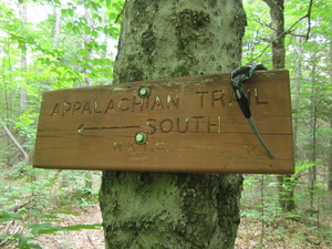 Appalachian Trail AT trail sign south Appalachian Trail AT trail sign south