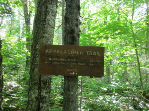 Appalachian Trail 7.7 miles to Kennebec River