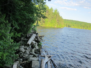 Appalachian Trail The trail is right next to the beaver dam Appalachian Trail The trail is right next to the beaver dam