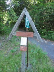 Appalachian Trail Sign at US201 north of Caratunk, Maine Appalachian Trail Sign at US201 north of Caratunk, Maine