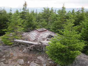 Appalachian Trail Remains of tower on Barren Mountain Appalachian Trail Remains of tower on Barren Mountain