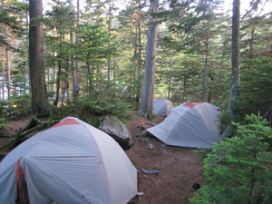 Appalachian Trail Cloud Pond tents Appalachian Trail Cloud Pond tents