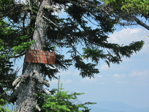 Appalachian Trail Chairback Mountain Elevation 2197 feet Appalachian Trail Chairback Mountain Elevation 2197 feet