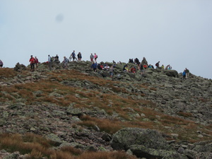 Appalachian Trail Baxter Peak on Mount Katadin